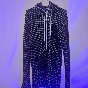 1PIU1UGUALE3 네이비 스트라이프 후드티 [레어]