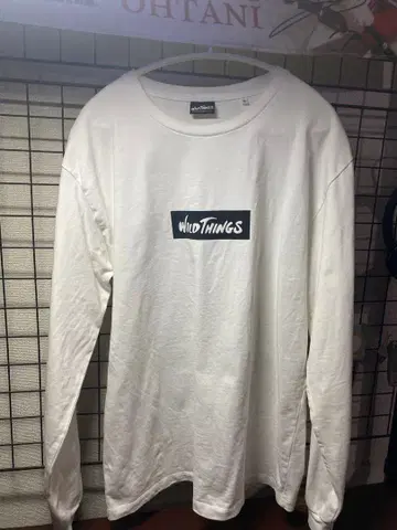 WILD THINGS 롱 슬리브 T셔츠 M 화이트