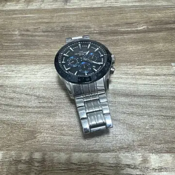 크로노그래프 스포츠 워치 실버