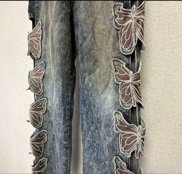 버터플라이 데님 팬츠