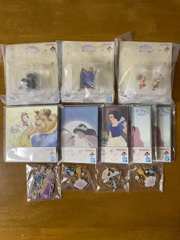 디즈니 프린세스 Dream in color 제일복권 묶음 판매 12점