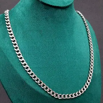 실버 체인 목걸이 키헤이 52cm 7mm