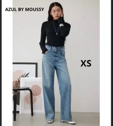 AZUL BY MOUSSY 하이웨스트 와이드 데님
