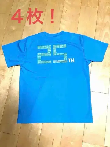 오카야마 시걸즈 25주년 기념 셔츠 스카이블루 4개
