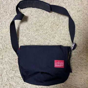 캔버스 플랩 숄더백 블랙