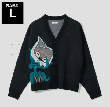 새상품 택 포함 죠죠 그라니프 니트 가디건 고양이풀 L