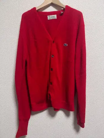 라코스테 가디건 빨간색