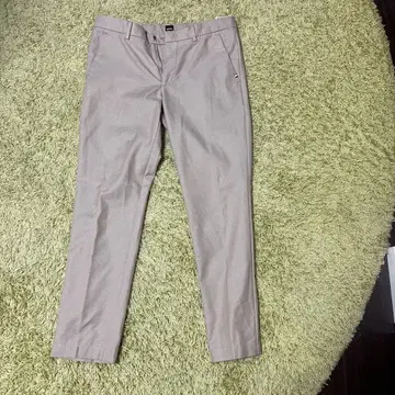 BOSS 베이지 슬림핏 슬랙스