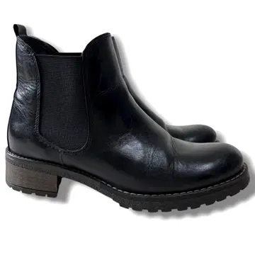 KLONDIKE 가죽 천연 가죽 사이드 고어 부츠 블랙 36 클론다이크