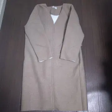 89 Myu 베이지 롱 코트 프리 사이즈