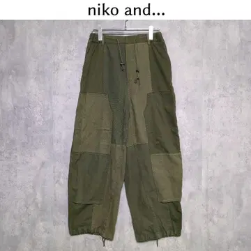 niko and - 니코앤드 [ F ] 이소재 더블니 팬츠 밀리터리 팬츠