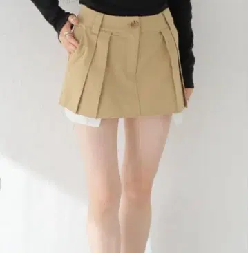 Oriens JOURNAL STANDARD 치노 플리츠 미니 스커트
