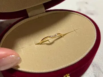 새상품급 agete 아가트 9호 다이아몬드 5알 K10 골드 반지