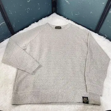 헬스장 니트 스웨터 XL 독특한 편직 핸드메이드풍