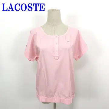 LACOSTE 라코스테 반팔 셔츠 핑크 코튼 100% 40 C3544
