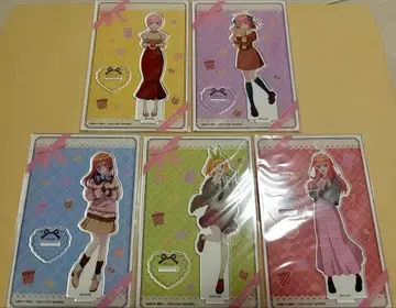 5등분의 신부 andGALLERY 콜라보 카페 아크릴 스탠드 컴프 세트