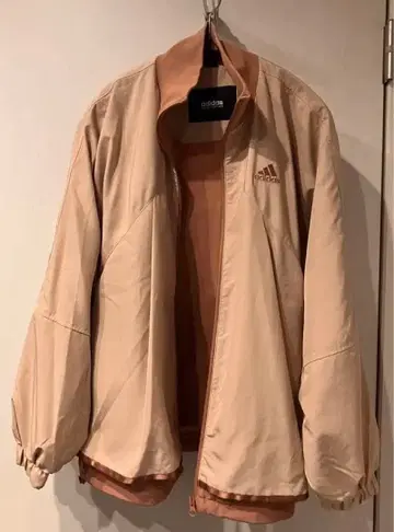 베이지 후드 부착 오버 사이즈 자켓 코트