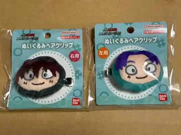 닌타마 란타로 봉제 인형 헤어 클립 도이 한스케 셋츠노 키리마루