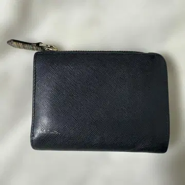 폴스미스 스트로우 그레인 멀티 스트라이프 2단 접이식 지갑 블랙