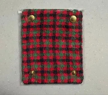 미사용 새상품 [ 파밀리아 ] 핸들 커버 빨간색 계열 파밀리아 체크