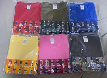 전 슈퍼 전대전 T셔츠 6색 세트 미개봉 새상품