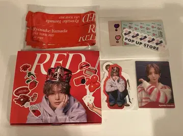 야마다 료스케 RED 앨범 은색 테이프 트레이딩 카드 스티커