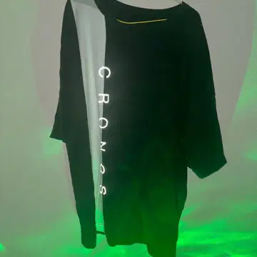 CRONOS 반사 로고 T셔츠 블랙 [레어]