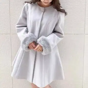 에블린 evelyn 2023 비쥬 코트 S 사이즈 아이스 그레이