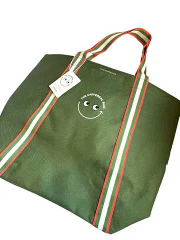 일본 미발매 그린 미사용 안야 힌드마치 토트백 홍콩 대만