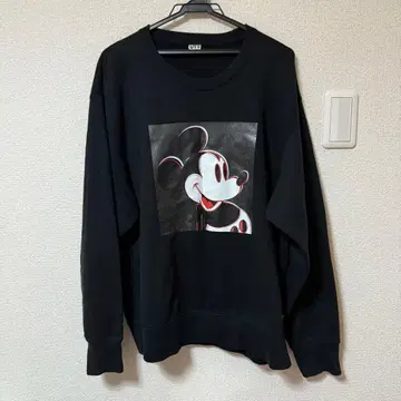 Disney 미키마우스 맨투맨 블랙