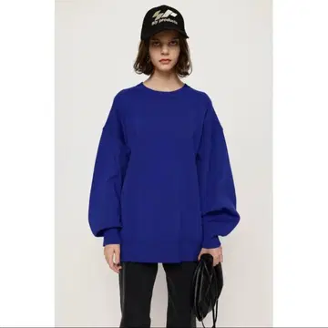 SLY BOYFRIEND HG TOPS 블루 파랑 맨투맨 원피스