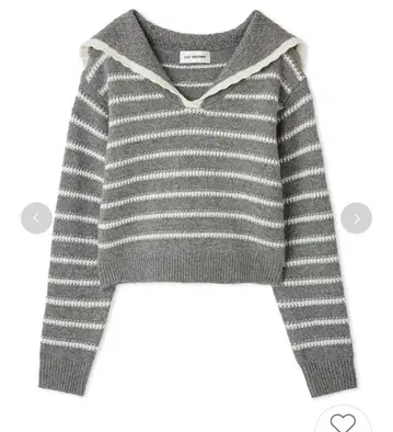 릴리 브라운 세일러 카라 니트탑