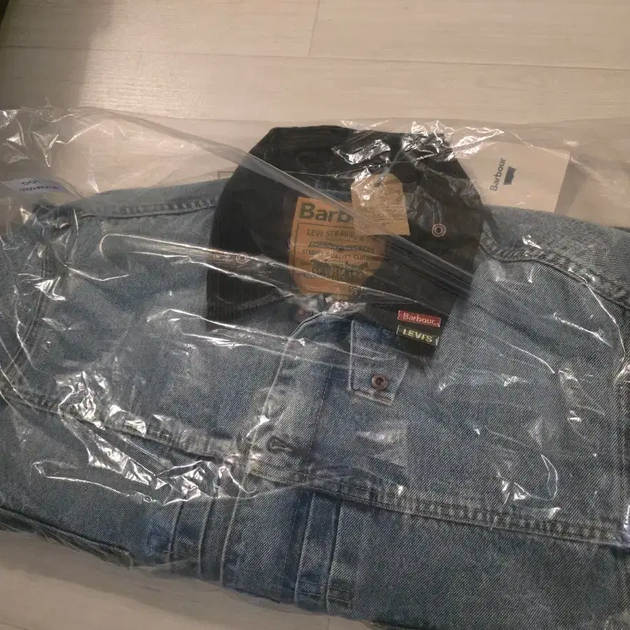 LEVI'S Barbour Type II Denim Trucker L Barbour Levi's Type 2 Denim