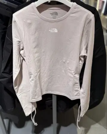 한국 더 노스 페이스 SHIRRING TEE 화이트 긴팔 미사용 새상품