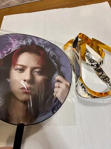 number_i 히라노 쇼 부채 은색 테이프