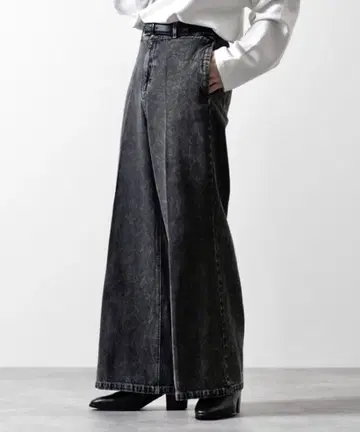 CLEL 빈티지 디자인 플레어 데님 팬츠