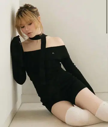 andmary Pam ribbon set black