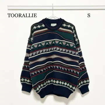 0541 TOORALLIE 3D 니트 S 사이즈 호주산 올 패턴