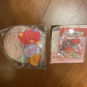 BTS BT21 minini TATA 복권 아크릴 스탠드 2종 세트