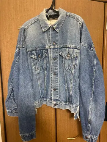 77Circa 빅 데님 자켓 재구축 리메이크