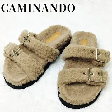 CAMINANDO 샌들 보아 더블 스트랩 24cm 베이지