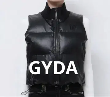 택 포함 새상품 gyda 페이크 충전솜 숏 베스트