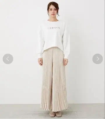 체인지 플리츠 팬츠 택 포함 미사용 새상품 리엔다