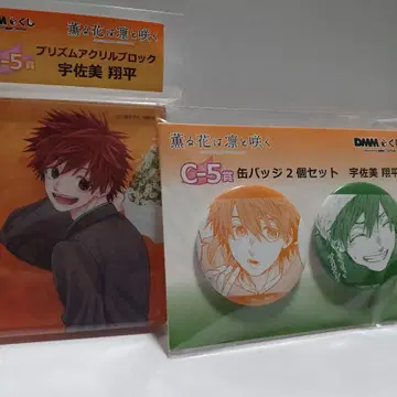 DMM 복권 [] 프리즘 아크릴 블록, 캔뱃지 우사미 쇼헤이