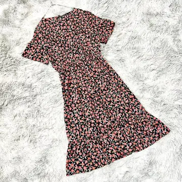 [ SHEIN ] 올 패턴 꽃무늬 A라인 원피스 빈티지 화려한 페미닌