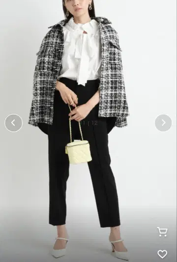 JUSGLITTY 트위드 자켓