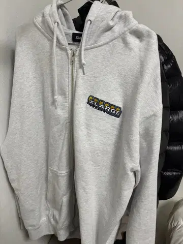 XLARGE 그레이 집업 후드티
