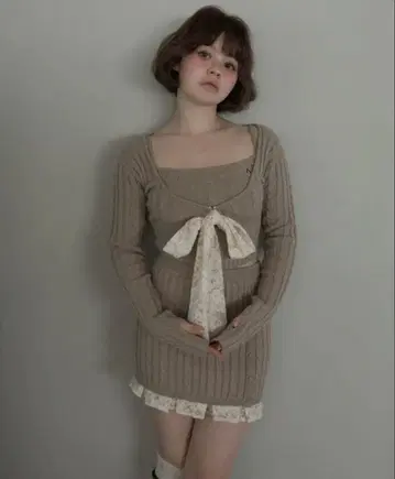 andmary Sasha lace set up beige