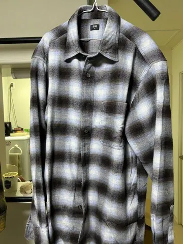 유니클로 체크 셔츠 M 사이즈 2개 세트