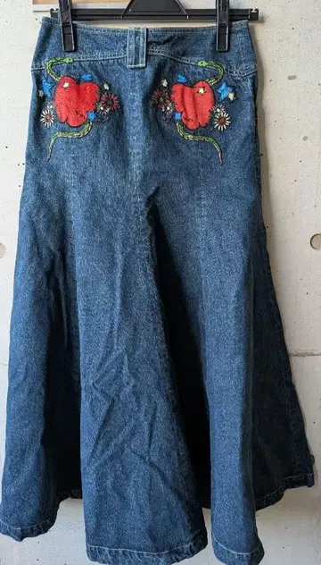 케이타 마루야마 TOKYO PARIS 미사용 데님 롱 플레어 스커트